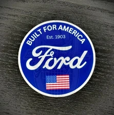Ford Built For America 3” Sticker Decal USA Union UAW F-150 Mustang Bronco F-250