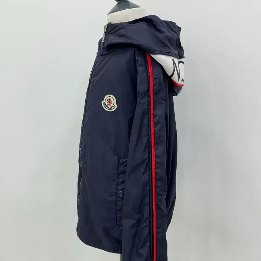 Moncler Kids Windbreaker Jacket for 8 Years, Navy Blue thumbnail 5