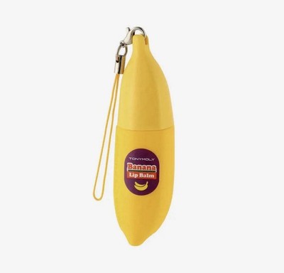 Tony Moly Magic Food Banana Keychain Lip Balm BNIB Sealed