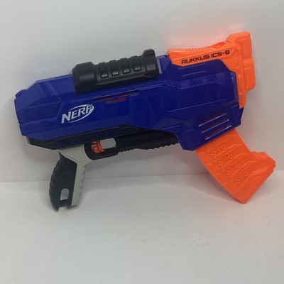 NERF N-Strike Elite Rukkus ICS-8 Dart Gun Blaster No Darts Blue