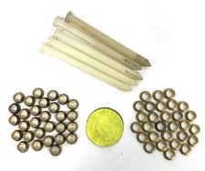 BRASS COMPRESSION TUBE FRONT AND BACK FERRULE SET 3/8" OD LOT OF 29