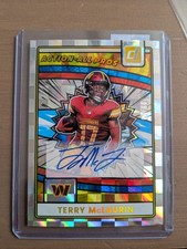 2025 Donruss Action All Pros Terry Mclaurin Autograph #9/10.. Washington...