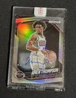 2024-25 Panini Prizm Black Amen Thompson Silver Prizm Autograph #76 Auto