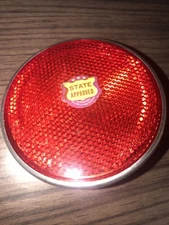 VINTAGE SCHWINN KRATE STING-RAY BICYCLE NOS REFLECTOR 3" GULCO STATE APPROVED