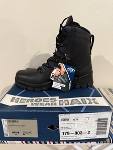 Haix Airpower P7 High 9” Police SWAT Tactical Boots Black 9M Gore Tex No Insoles Shoes | Haix Airpower P7 High 9 Police Swat Tactical Boots  main image 4