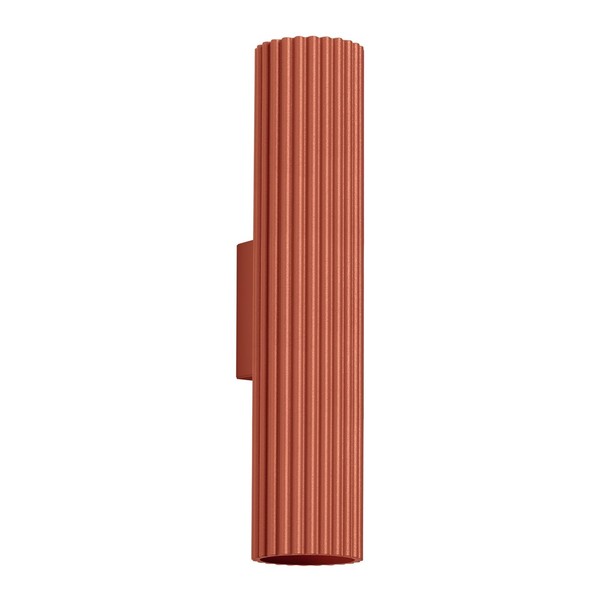 Wandleuchte Up Down Rot Wohnzimmer Flur GU10 2 Flammig H:30 Cm Wandlampe Innen-image
