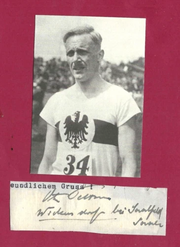 Otto Peltzer +1970 - Athletics - 14x German Champion from 1922 -1934