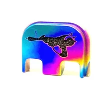  Back plate For Glock-Ray Gun-Titanium Ano (CHOOSE MODEL)