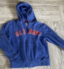 Boys Blue Old Navy Full Zip Hoodie Size Medium