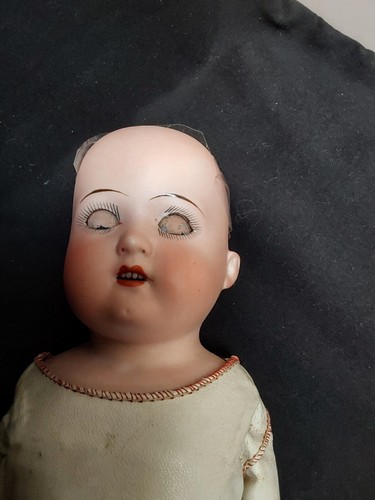 ANTIKE Heubach Koppelsdorf Puppenform 275 Biskuitkopf 17 Zoll/Kinder Lederkörper  - Bild 3 von 12