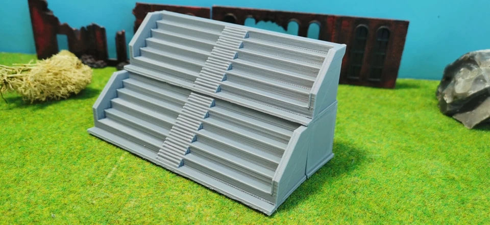 Modell Tribüne für Figuren Shows Zirkus Autorennen - Erweiterbar - 1/87 1/72