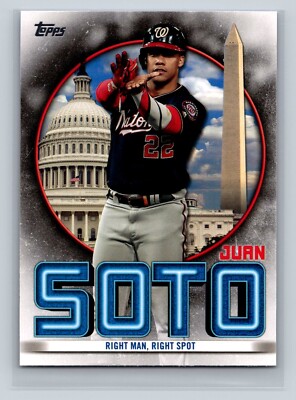 2021 Topps Highlights Right Man, Right Spot #JSH-18 Juan Soto Nationals
