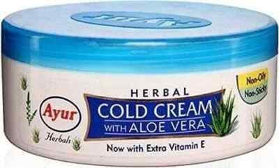 Ayur Herbal Cold Cream with Aloe Vera Extra Vitamin E (200 ml) free shipping