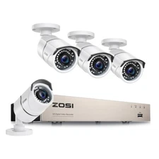 ZOSI 8CH 5MP 1080p Security Camera System Lite DVR Outdoor Home Remote View IP66