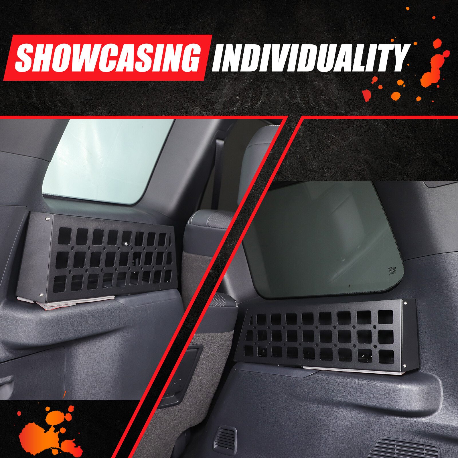 Trunk Organizer Storage Bin Molle Panel Fits Toyota LC250 Land Cruiser 2024 2025