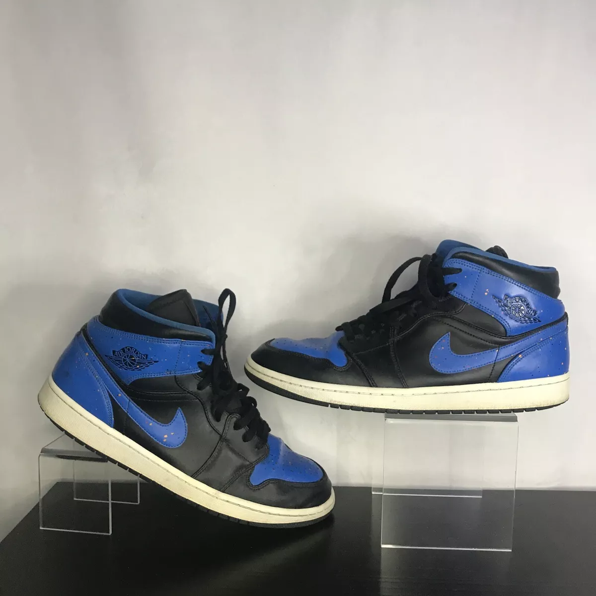 Air jordan 1 royal blue splatter cheap
