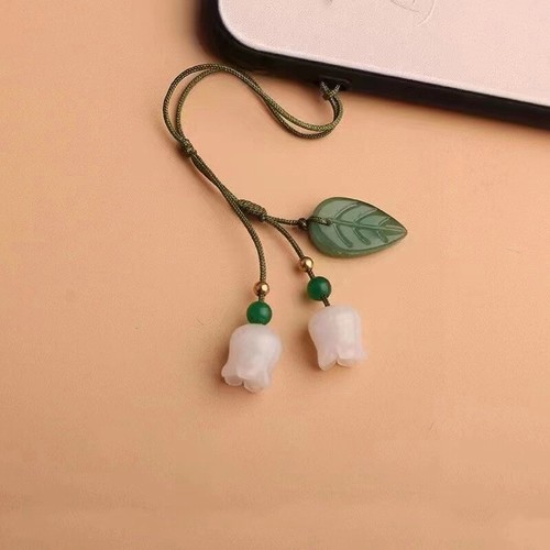Phone Charm Glaze Orchids Pendant Keychain Phone Chain Strap Lanyard - Zdjęcie 5 z 7