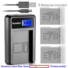 Kastar Battery LCD Charger for Nikon EN-EL14 Nikon D3100 DSLR Nikon D3200 DSLR