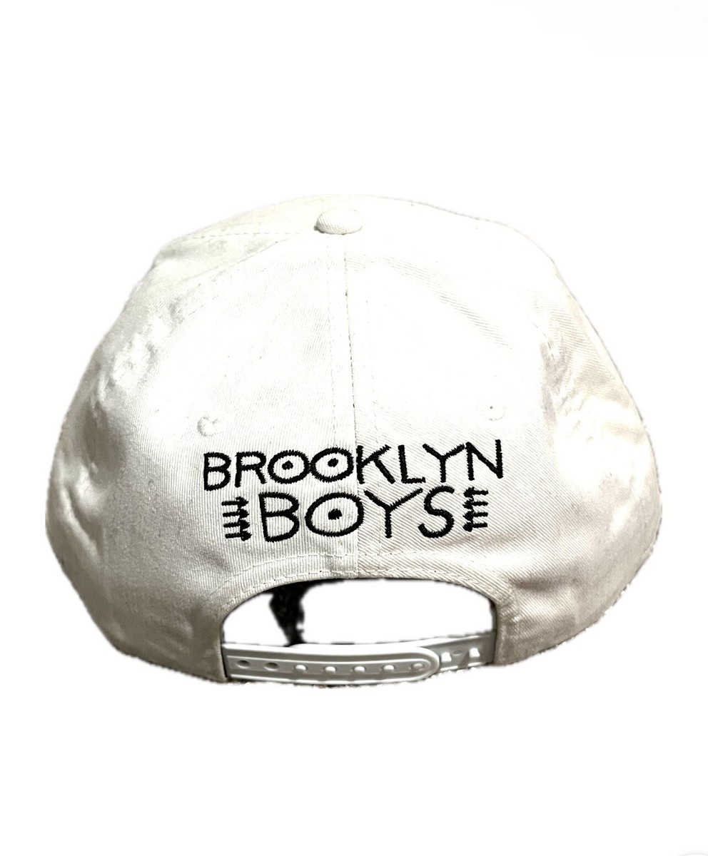 Rocawear SnapBack Hat Flat Brim Brooklyn Boys White/ Multi Color