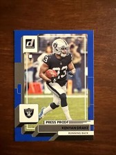 Kenyon Drake 2022 Donruss #286 Press Proof Blue Las Vegas Raiders