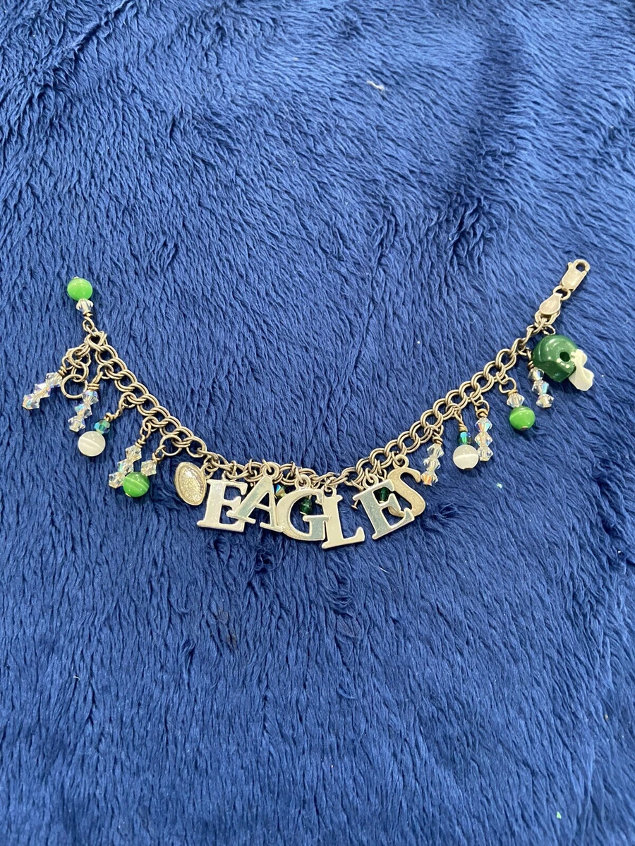 Vintage Eagles Sterling Silver Charm Bracelet 7 in Long eBay