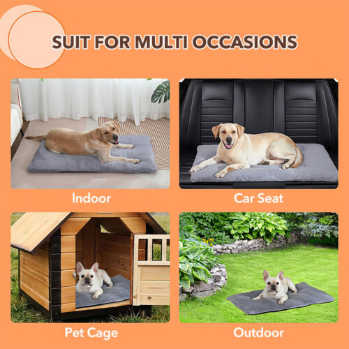Pet Self Heating Pad Thermal Pet Mat Dog Cat Blanket Machine Washable Dog Mat US - Picture 9 of 20