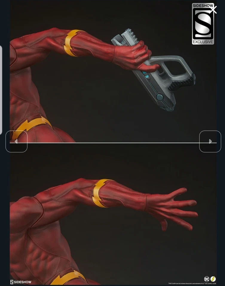 Sideshow The Flash DC Formato Premium Poliresina Exclusivo con Pistola Limitada/Hecho en 600 Foto 3 de 4
