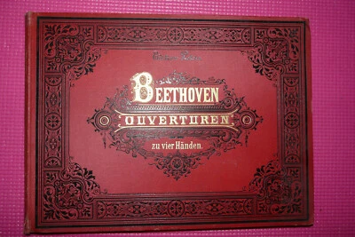 edition peters beethoven ouverturen zu vier händen Ulrich Hugo ca. 1890 1900 - Bild 1 von 4