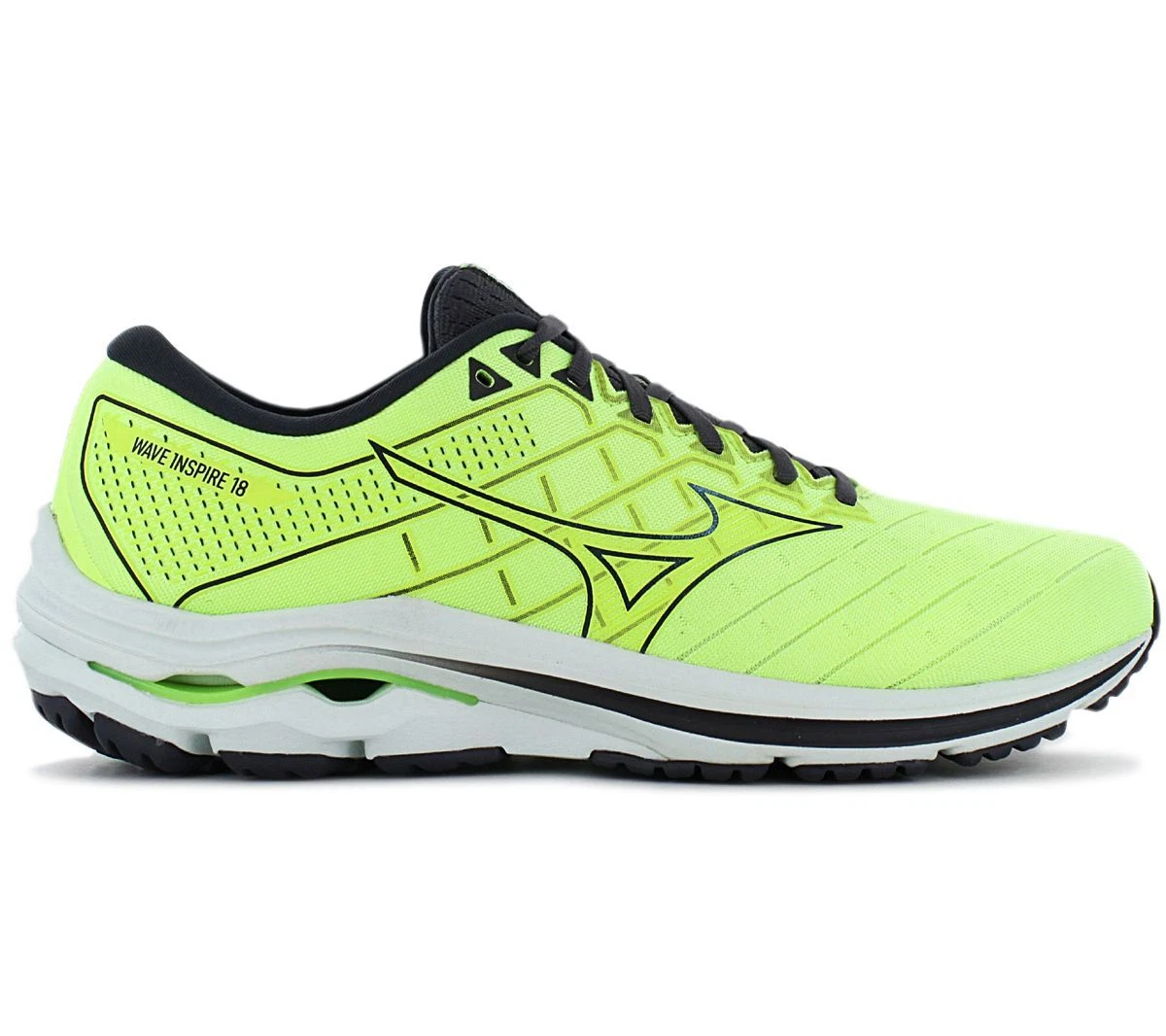 valores Ceder Útil Mizuno Wave Inspire 18 Men&#039;s Running Shoes Yellow J1GC224427 Sports |  eBay