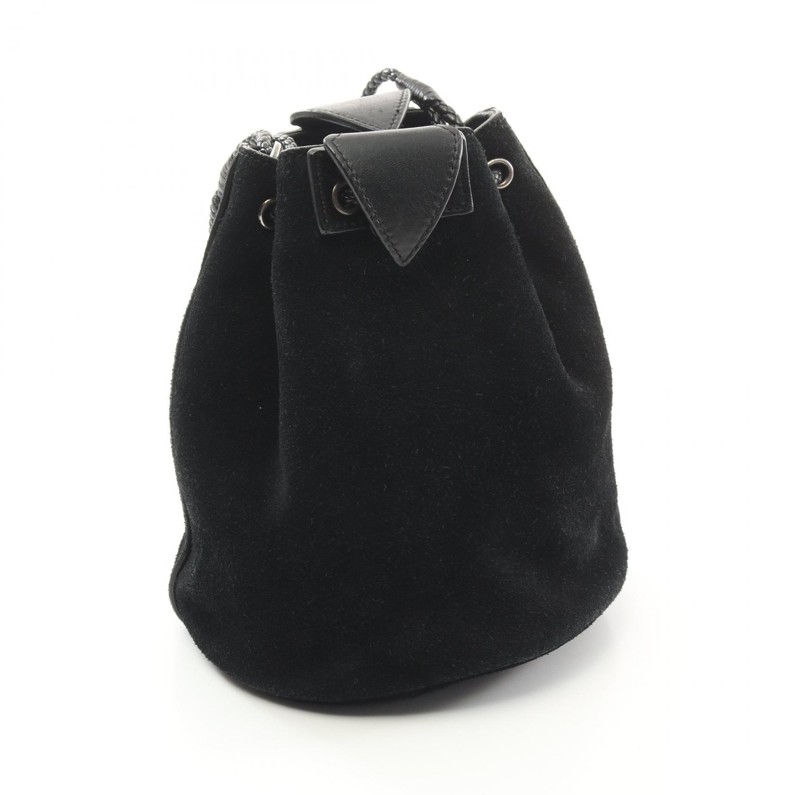 Borsa a tracolla SAINT LAURENT 519632 scamosciata nera usata donna SHW