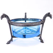 INCREDIBLE ANTIQUE FRENCH FINE SILVER FIGURAL OPEN SALT C.1800 