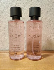 Mix Bar Glass Rose Hair & Body Mist 5oz NEW Lot of 2