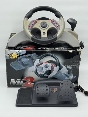 Mad Catz MC2 Racing Wheel and Pedals W/ Box PS1/PS2 Tested and Working IOB EUC