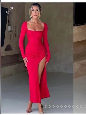 slim fit dress slacks Shae Maxi Dress