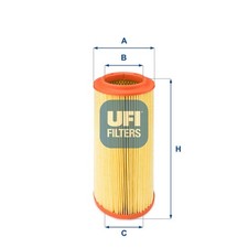 Luftfilter UFI 27.257.00 Filtereinsatz für SEAT AUDI VW 6N1 POLO 6E1 6N2 A2 6X1