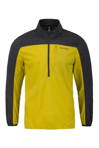Flylow Davis Anorak Men's Jacket, Black/Olive, Large