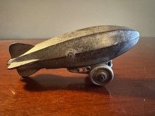 Vintage Dimestore Zeppelin Airship Blimp w/ Wheels - Excellent Condition 