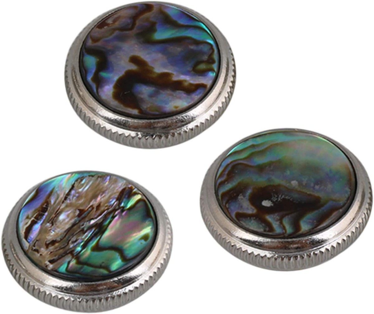 3Pcs Colorful Abalone Shell Trumpet Finger Buttons - Replacement Key Buttons For Trumpet