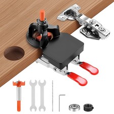 Concealed Hinge Jig, 35MM Cabinet Hinge Jig Drilling Hole Puncher w/ Quick Clamp