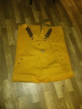 Berne Overalls Mens 44x30 Brown Bib Suspenders