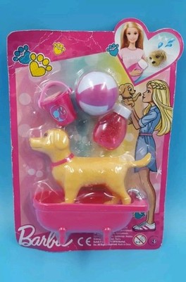 Barbie Mattel Spielset Hund & Badezubehör 2018 Vintage in OVP