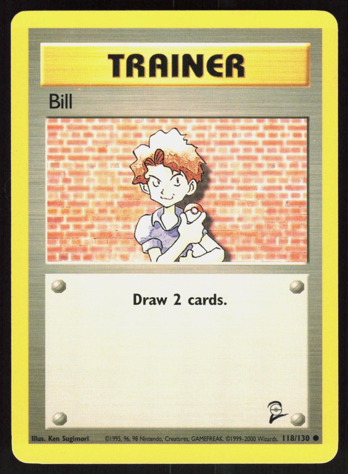 Bill 118/130 2000 Common Base Set 2 Pokemon