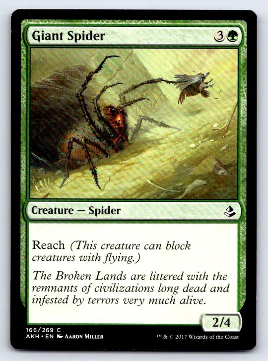Giant Spider 166 Common Amonkhet Magic: The Gathering Lightly Played