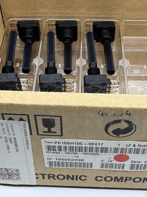 3 Pcs PC16SH-10CP06-102A2020 PIHER Potentiometer 1K Ω  1 Turn Solder 20% Linear