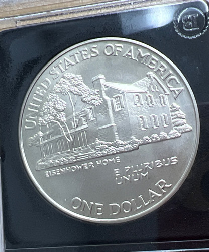 1990 The First West Point Silver Dollar Eisenhower Centennial Dollar in Case - Picture 7 of 9