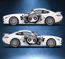 Skeleton Car Decal Skull Car Decal Cool Car Decals Both Sides Car Livery