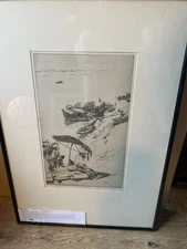 “Idle Craft” Ernest Lumsden (1928)  Etching