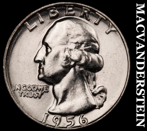 1956-D Washington Quarter- Choice Gem Brilliant Uncirculated Luster #G6758