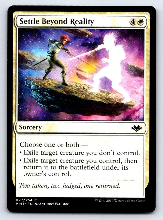 Settle Beyond Reality 27 Common Modern Horizons Magic: The Gathering LP