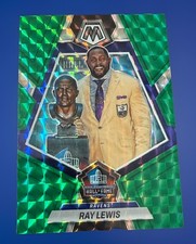 2023 Panini Mosaic Hall Of Fame Green Prizm Ray Lewis #273 Baltimore Ravens